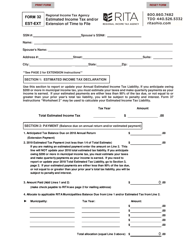 Form 32 EST-EXT Estimated Income Tax and/or Extension of Time to File - Ohio