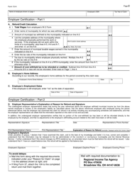 Form 10-A Application for Municipal Income Tax Refund - Ohio, Page 2