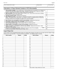 Form 10-A Application for Municipal Income Tax Refund - Ohio, Page 3