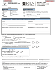Form 48 Business Registration Form - Ohio