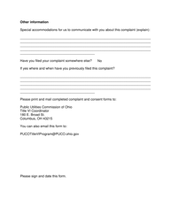 Title VI Complaint Form - Ohio, Page 2