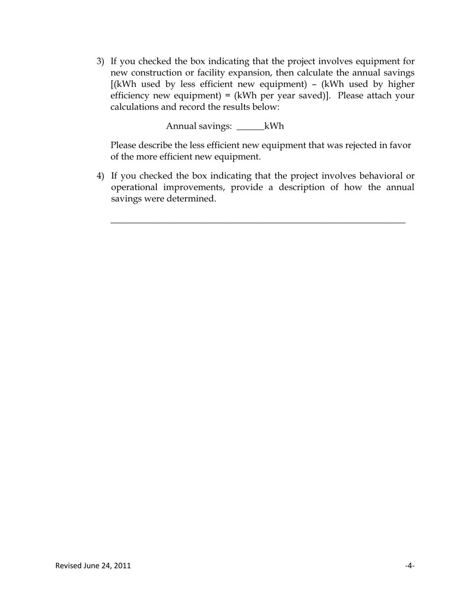 Application to Commit Energy Efficiency / Peak Demand Reduction Programs (Mercantile Customers Only) - Ohio, Page 4