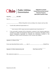 Application to Commit Energy Efficiency/Peak Demand Reduction Programs (Mercantile Customers Only) - Ohio, Page 9