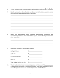 Application for Conversion From a Nationally Chartered Institution to an Oklahoma State Chartered Bank - Oklahoma, Page 3