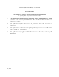 Notice of Application to Merge or Consolidate - Oklahoma, Page 2