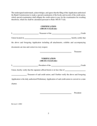 Preliminary Application to Convert a Federal Credit Union Into a State Chartered Credit Union - Oklahoma, Page 5