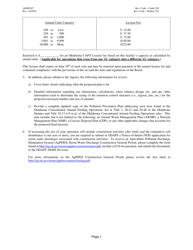 Form AEMS107 Licensed Cattle and Poultry Cafo Operations - Size Increase Form for Current Cafo Licensed Operations - Oklahoma, Page 2