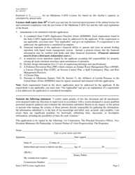 Form AEMS115 Concentrated Animal Feeding Operation License Application - Oklahoma, Page 2