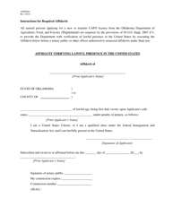 Form AEMS115 Concentrated Animal Feeding Operation License Application - Oklahoma, Page 4