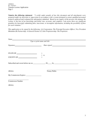 Form AEMS010 Swine Feeding Operation Transfer Application - Oklahoma, Page 3