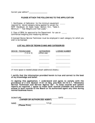 Application for Service Company License - Oklahoma, Page 2