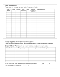 Form FS-5111 Organic Certification Program Producer Application - Oklahoma, Page 4