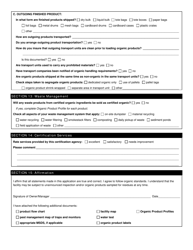 Form FS-5119 Organic Process/Handling Application - Oklahoma, Page 9