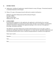 Farm Diversification Grant Application - Oklahoma, Page 5
