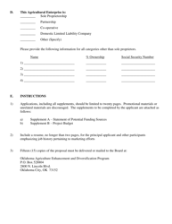 Marketing and Utilization Loan Application - Oklahoma, Page 5