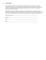 Cooperative Marketing Loan Application Form - Oklahoma, Page 6