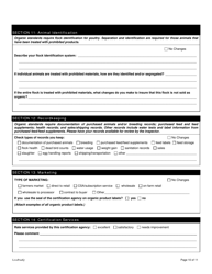 Form FS-5116 Organic Poultry Plan Application - Oklahoma, Page 10