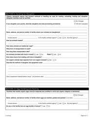 Form FS-5116 Organic Poultry Plan Application - Oklahoma, Page 9
