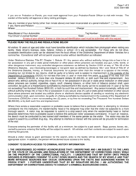 DOC Form OP-030118B Visitor&#039;s Request Form - Oklahoma, Page 2