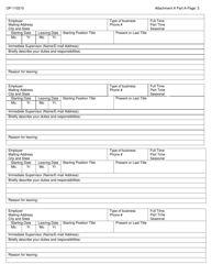DOC Form OP-110210 Attachment A Applicant Questionnaire &amp; Background Investigation Form - Oklahoma, Page 3