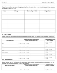DOC Form OP-110210 Attachment A Applicant Questionnaire &amp; Background Investigation Form - Oklahoma, Page 5