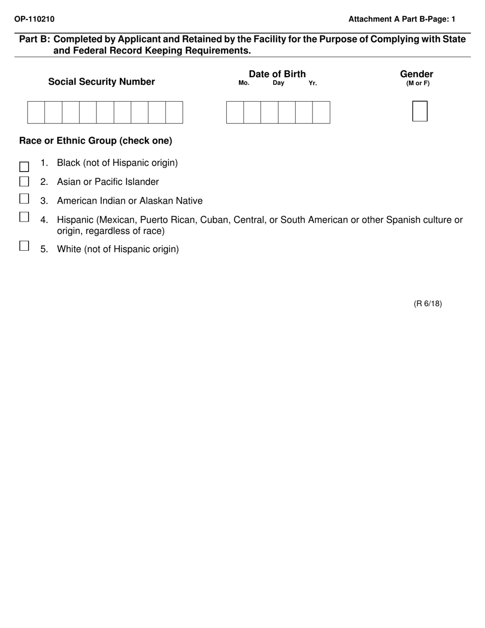 DOC Form OP-110210 Attachment A Applicant Questionnaire  Background Investigation Form - Oklahoma, Page 8