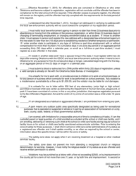 DOC Form OP-020307B Oklahoma Sex Offender Registration Act Notice of Duty to Register - Oklahoma, Page 2