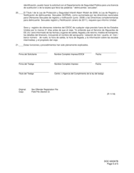 DOC Formulario OP-020307B Ley De Registro Oklahoma Del Delincuente Sexual - Aviso De Obligacion De Registro - Oklahoma (Spanish), Page 5