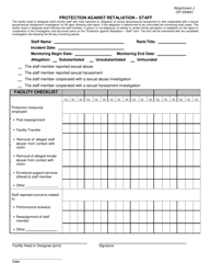 Document preview: Form OP-030601 Attachment J Staff Protection Against Retaliation - Oklahoma