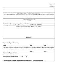 DOC Form OP-050108 Attachment H Incident Notification Report - Oklahoma, Page 2