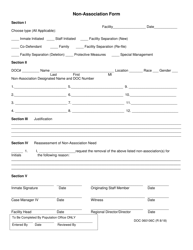 Document preview: DOC Form OP-060106C Non-association Form - Oklahoma