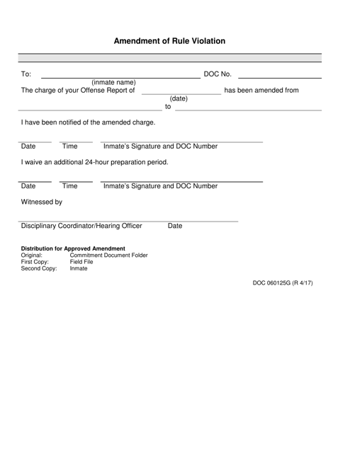 DOC Form OP-060125G  Printable Pdf