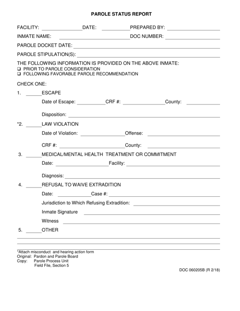 DOC Form OP-060205 B  Printable Pdf