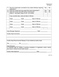 DOC Form OP-060211 Attachment S Restoration of Earned Credit Checklist - Oklahoma, Page 2