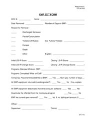 Document preview: DOC Form OP-061002 Attachment K Emp Exit Form - Oklahoma