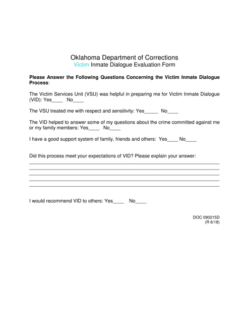 DOC Form 090215D  Printable Pdf