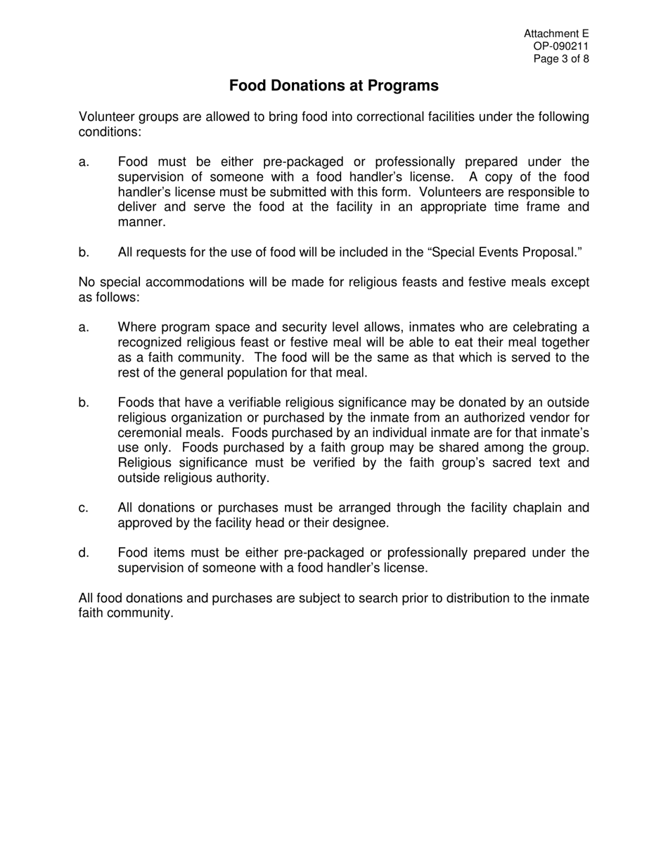 DOC Form OP-090211 Attachment E Special Event Proposal - Oklahoma, Page 3