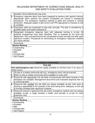 DOC Form 100401E Annual Health and Safety Evaluation Form - Oklahoma, Page 10