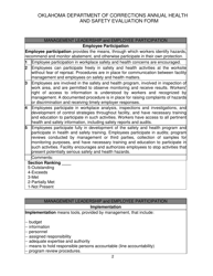 DOC Form 100401E Annual Health and Safety Evaluation Form - Oklahoma, Page 2