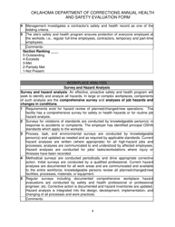 DOC Form 100401E Annual Health and Safety Evaluation Form - Oklahoma, Page 4