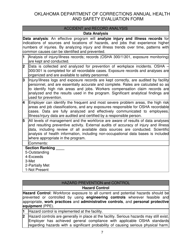 DOC Form 100401E Annual Health and Safety Evaluation Form - Oklahoma, Page 7