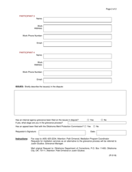 DOC Form OP-110205 Attachment C Request for Voluntary Mediation Services - Oklahoma, Page 2