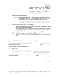 DOC Form OP-110218 Attachment C Request for Fitness for Duty Examination - Oklahoma, Page 3