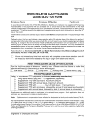 Document preview: DOC Form OP-110345 Attachment C Work Related Injury/Illness Leave Election Form - Oklahoma
