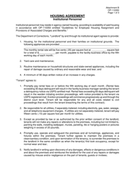 DOC Form OP-110350 Attachment B Housing Agreement (Institutional Personnel) - Oklahoma