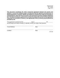 DOC Form OP-110350 Attachment B Housing Agreement (Institutional Personnel) - Oklahoma, Page 3