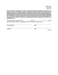 DOC Form OP-110350 Attachment A Housing Agreement (Employees Required to Reside in Employee Housing) - Oklahoma, Page 3