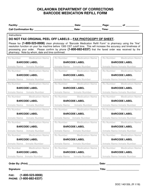 Form OP-140130L  Printable Pdf