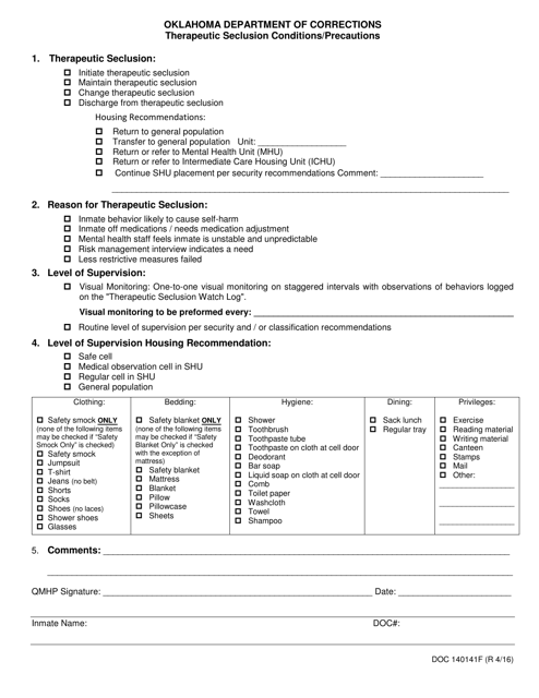 Form OP-140141F  Printable Pdf