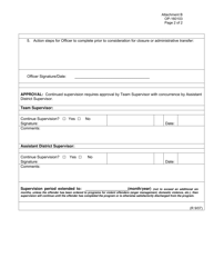 DOC Form OP-160103 Attachment B Case Review for Non-module Placement Supervision - Oklahoma, Page 2